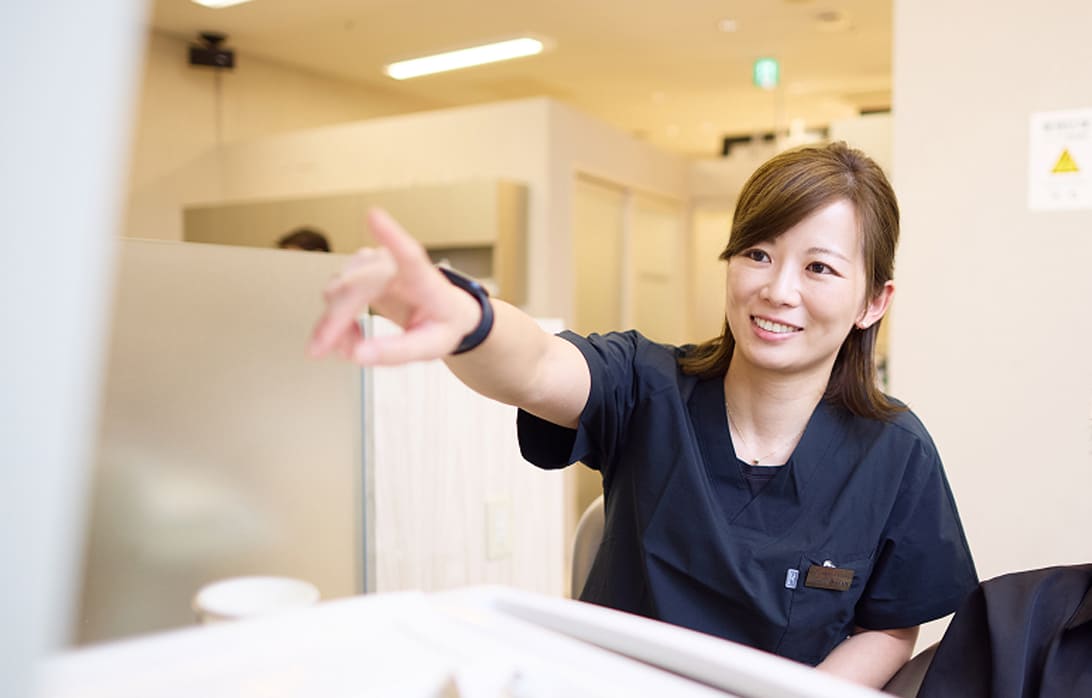 各工程での完成形イメージ共有で納得できる白い歯に